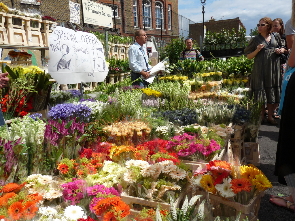 Columbia road market London