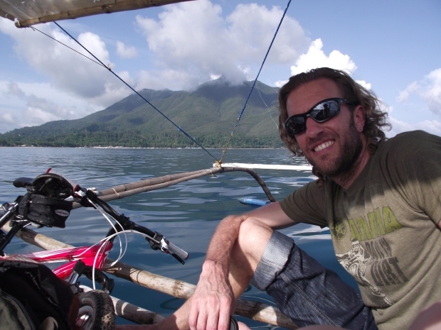 The author out at sea philipines