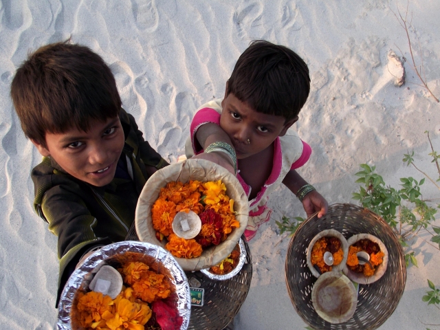 Kids in Rishikesh, India