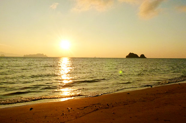 Sunrise on the beach, Koh Yao Noi 