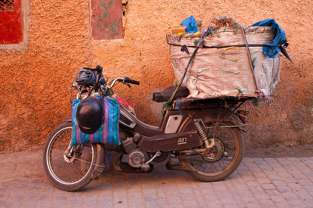 motorbike in Marrakech