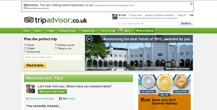 tripadviser review site