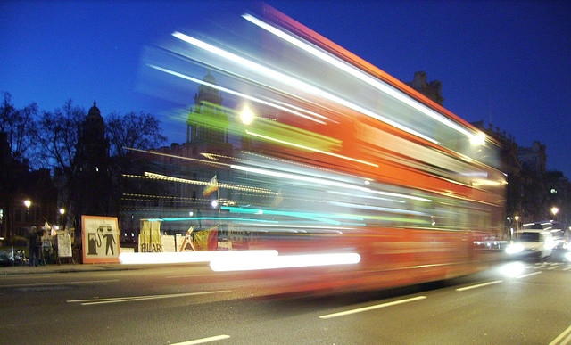 Bus motion blur