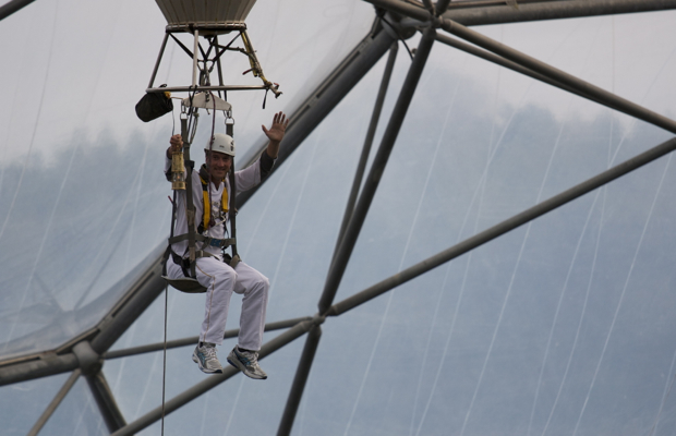 Ben Fogle with the Olympic Flame