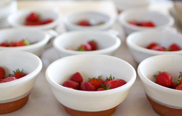 Strawberries at the Restaurant