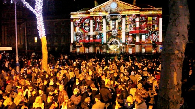 New Year Dublin College Green