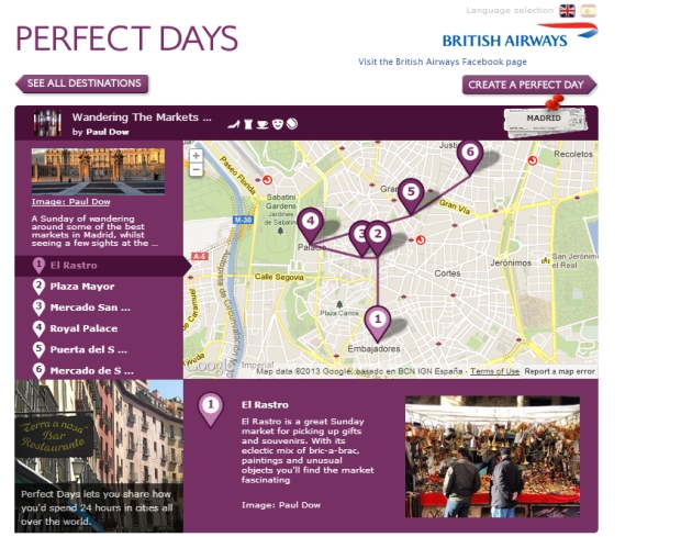 British Airways Perfect Days App