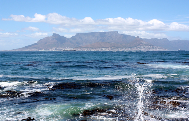 View of Cape Town from Robben Island