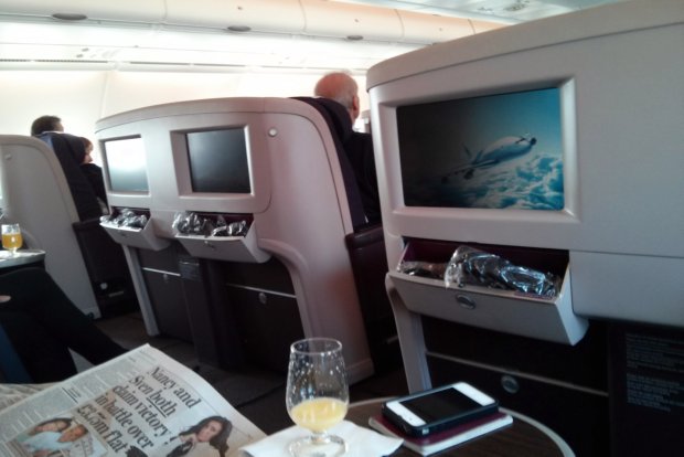 A380 Business Class Flight