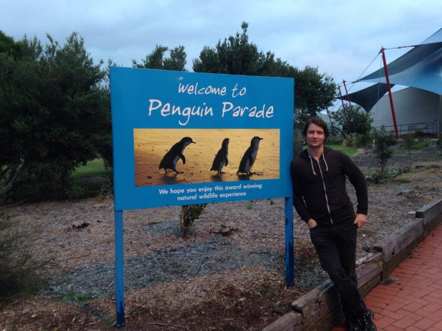 Outside the Penguin Parade Phillip Island