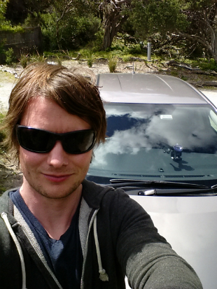 Me with my hire car