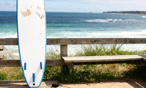 Surfing at Smiths Beach