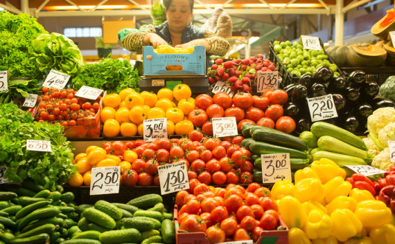 Fruit and veg at Riga central market