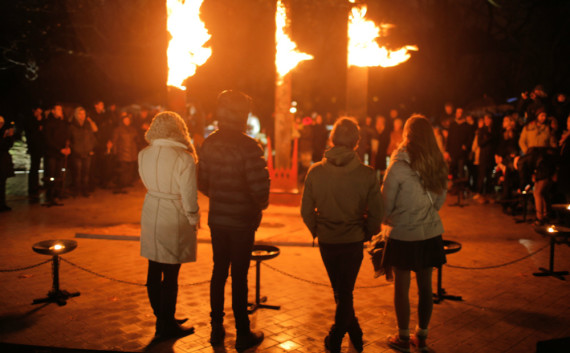 Torches Riga Independence Day