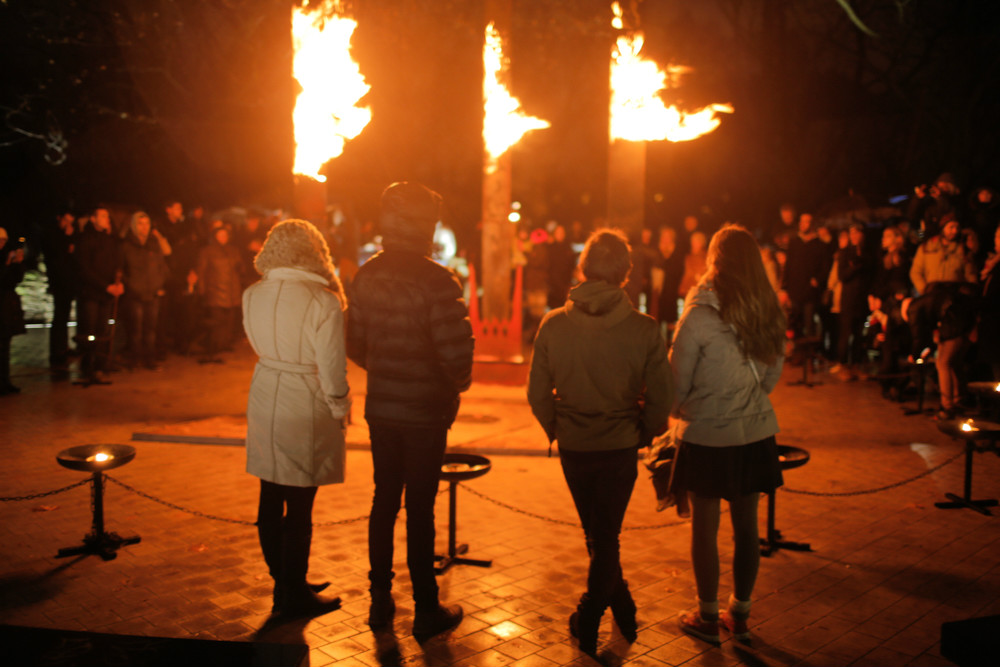 Torches Riga Independence Day