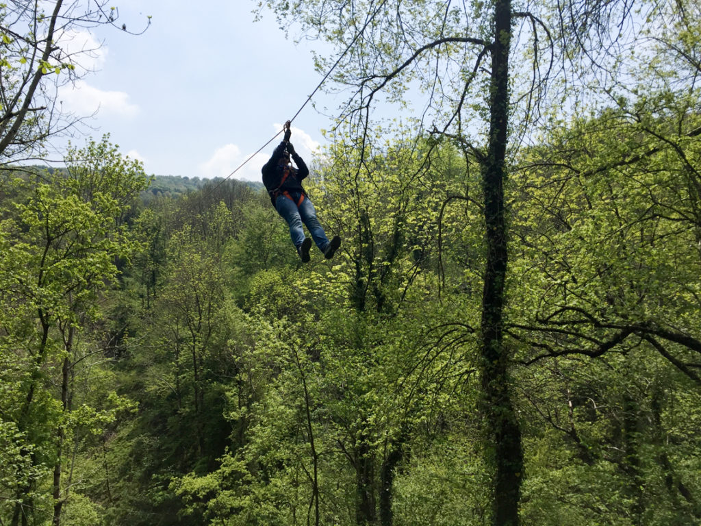 Final Zip Line At Jungle Raider Park Como