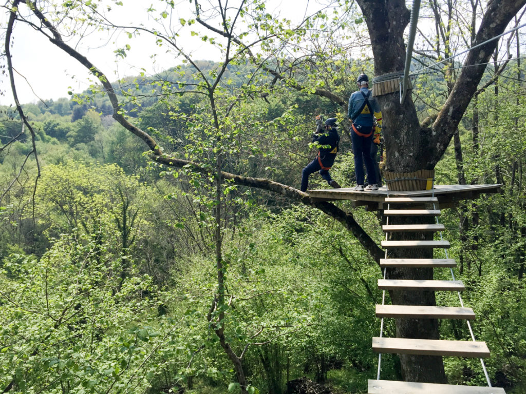 Rope bridges and zip lining Como