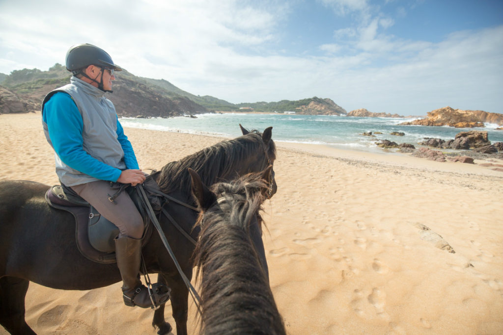 Horse riding on the beach, Menorca
