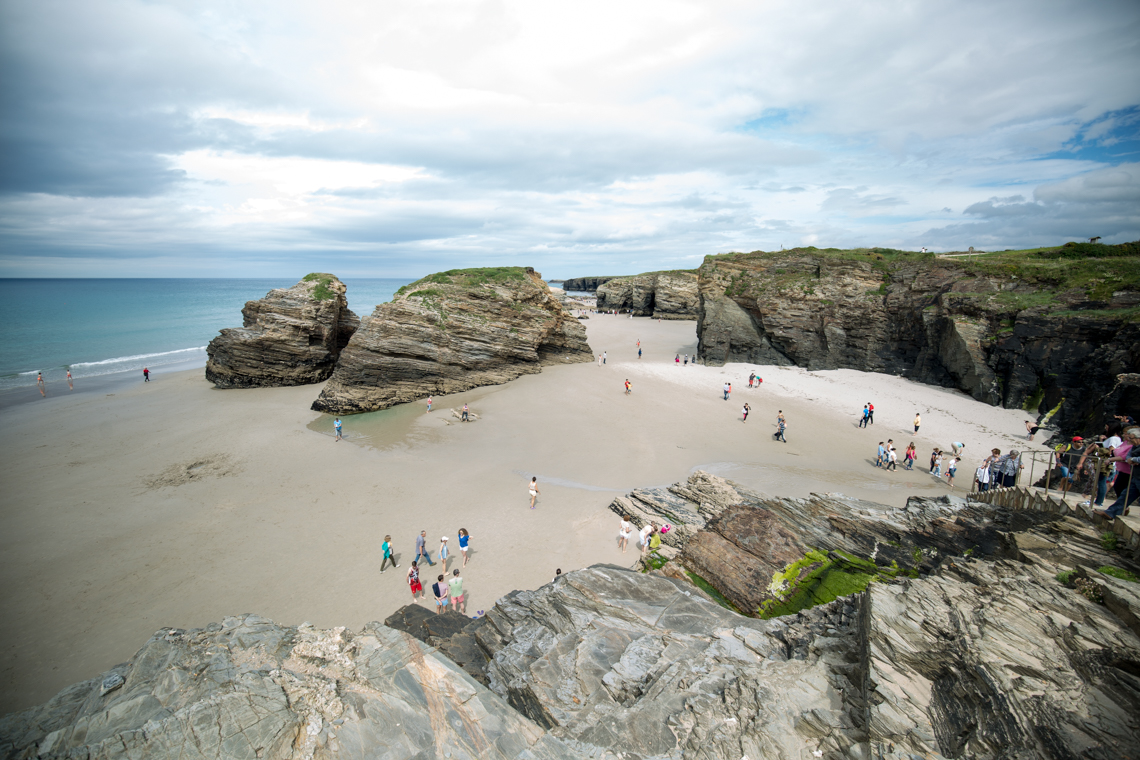 Praia das Catedrais from the stairs