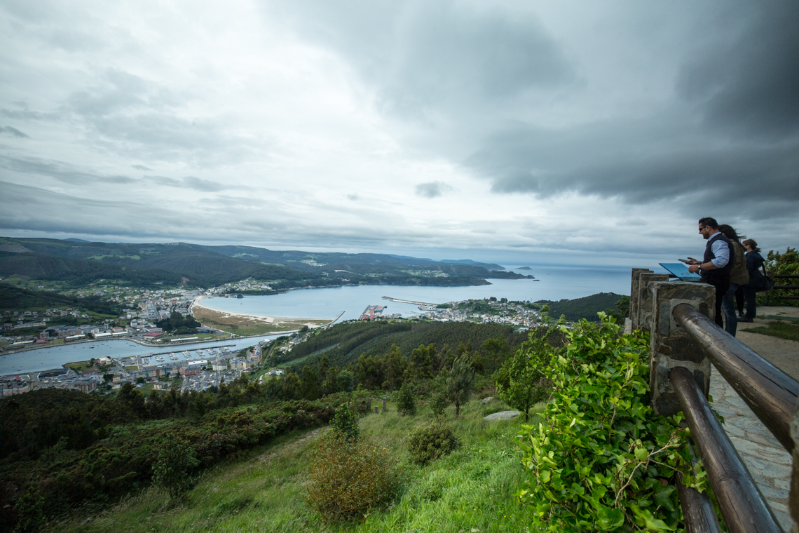 View over Viveiro out to sea