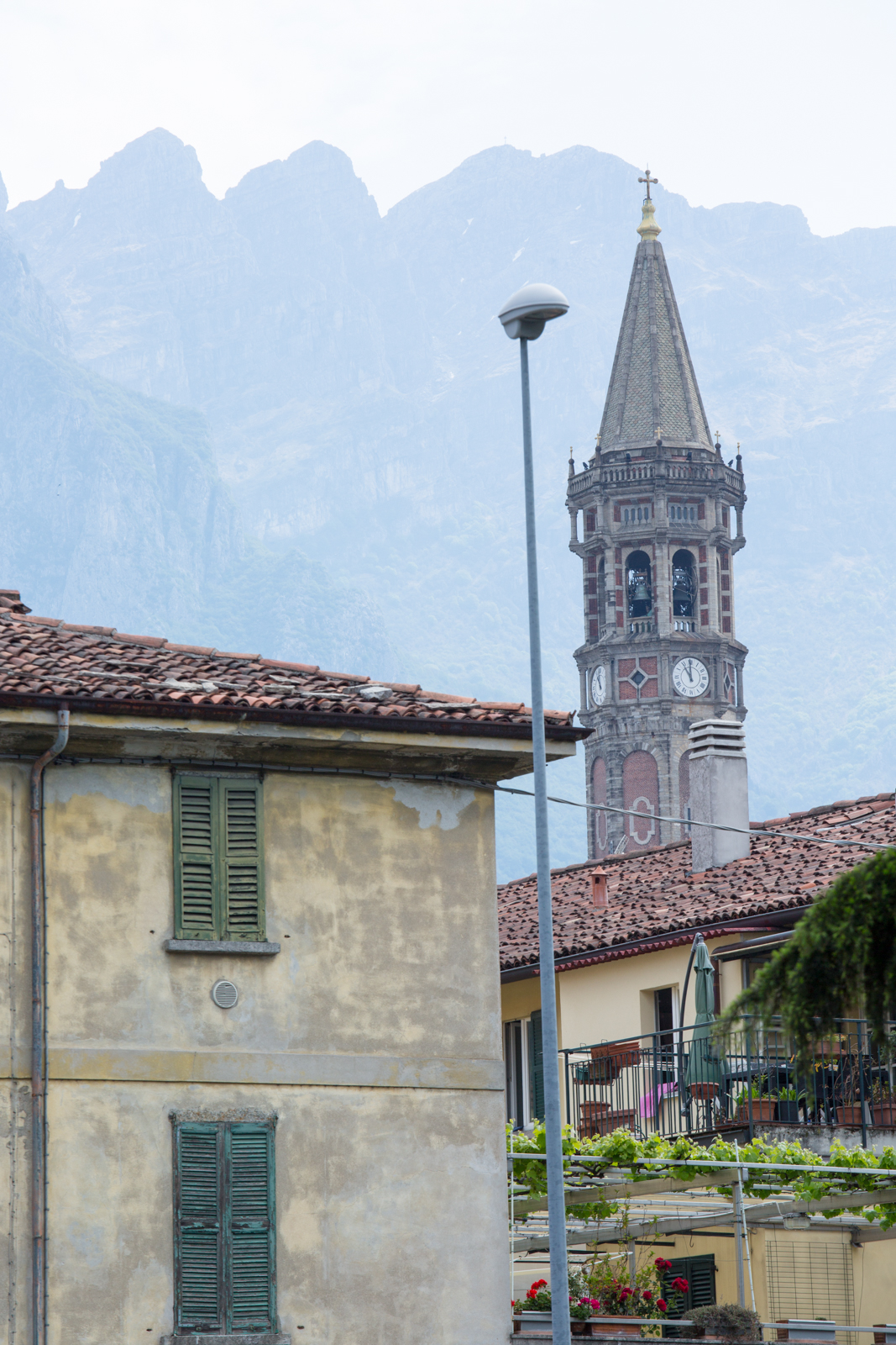 Lecco's Bell Tower and Monte Resegone