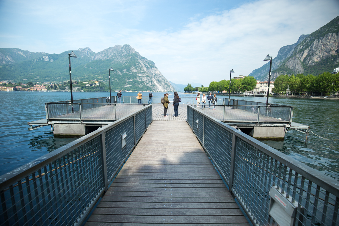 Waiting to board our boat Lake Como, Lecco