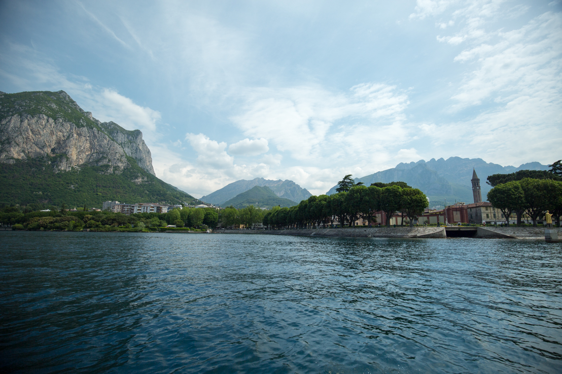 Lecco, Bell Tower and Golden Statue of Saint Nicholas