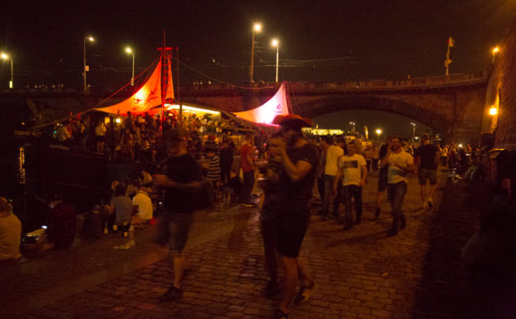 Vltava Riverside nightlife