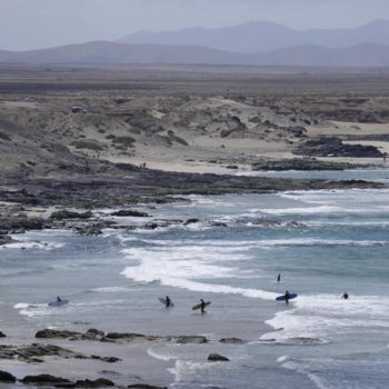 surfers in Fuerteventura