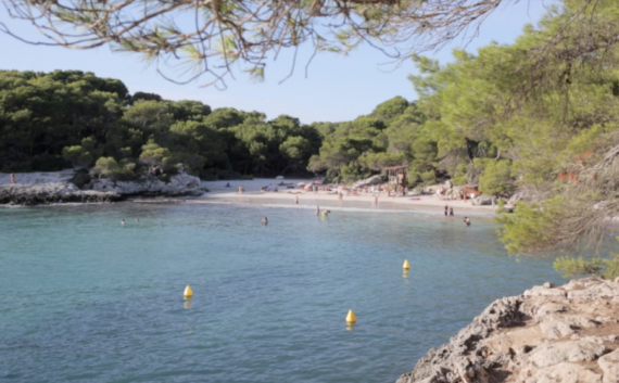 View of Cala Turqueta Menorca