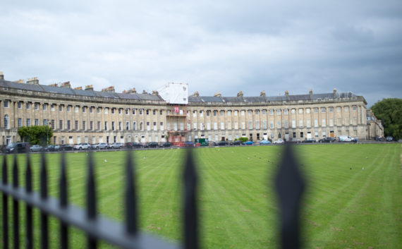 View of Royal Crescent in Bath